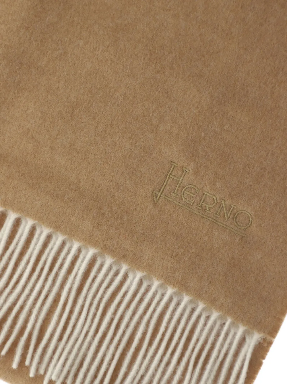 Herno Sjaal met franje Beige