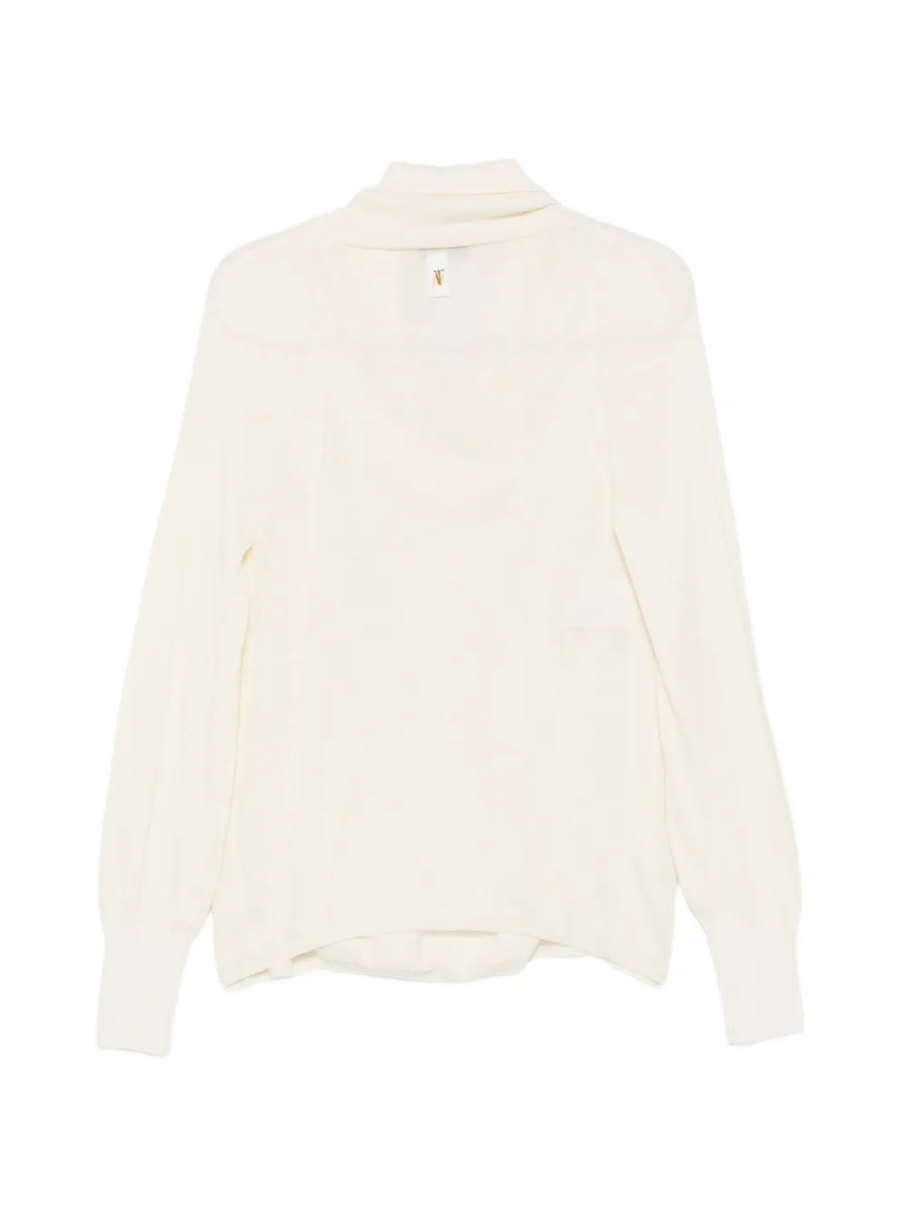 Alberta Ferretti cowl-neck sweater Beige