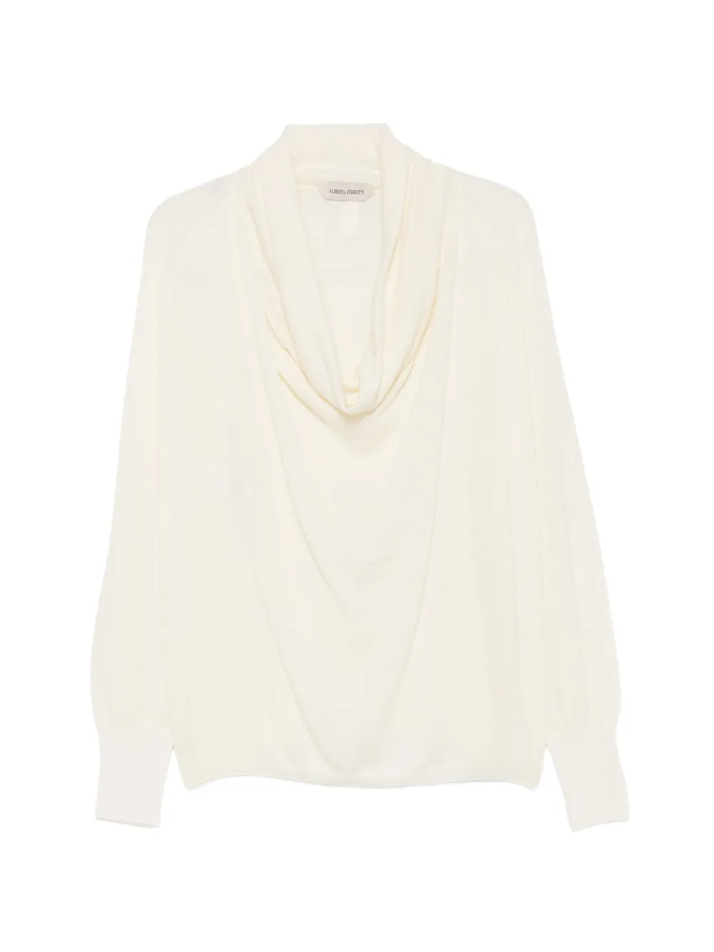 Alberta Ferretti cowl-neck sweater Beige