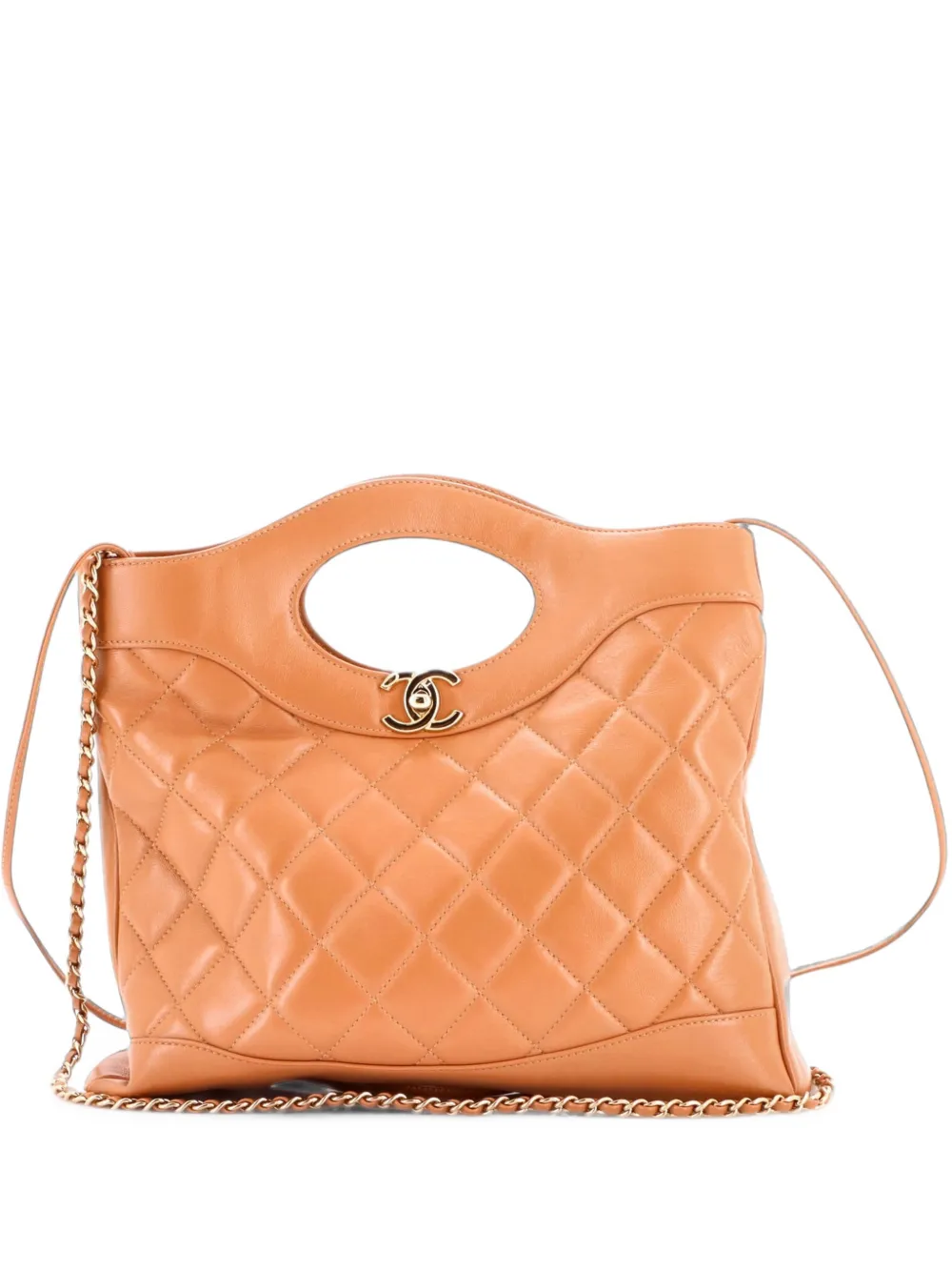 CHANEL Pre-Owned 31 Shopping Bag Quilted Calfskin Tall shoulder bag - Marrone