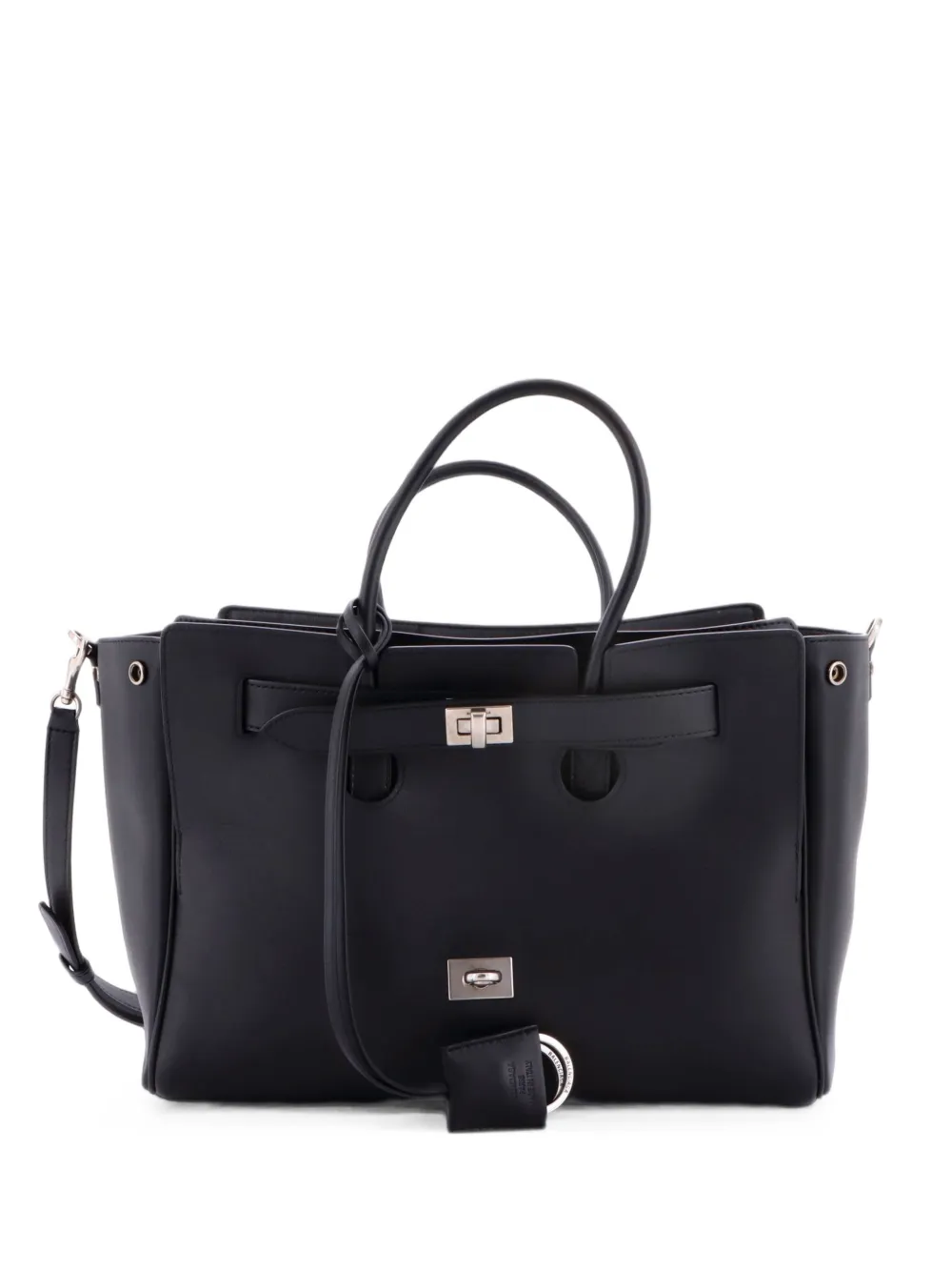 Balenciaga Pre-Owned Bel Air Carry All Bag Leather Small tote bag - Noir Balenciaga Pre-Owned Bel Air Carry All Bag Leather Small tote bag - Noir