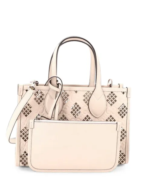 Gucci Pre-Owned Convertible GG Debossed Laser Cut Leather Small tote bag