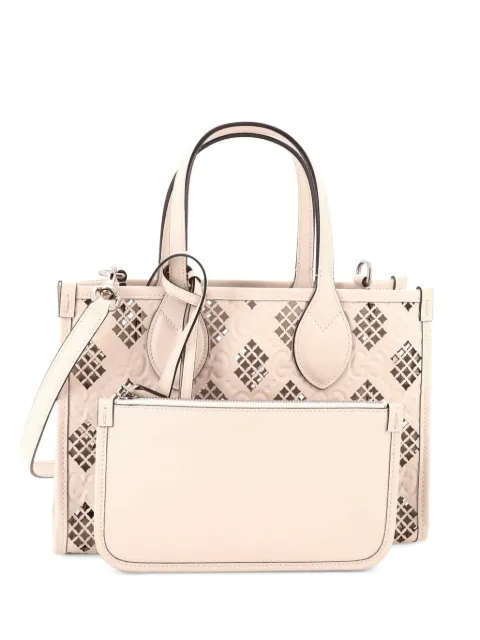 Gucci Pre-Owned Convertible GG Debossed Laser Cut Leather Small tote bag