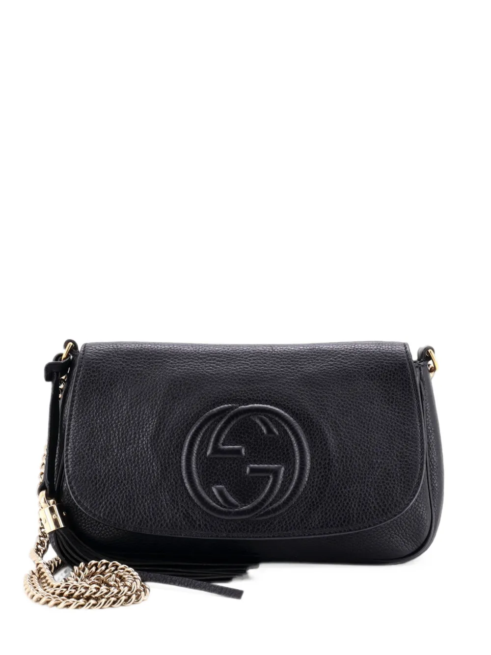 Gucci Pre-Owned Soho Chain Leather Medium crossbody bag - Nero