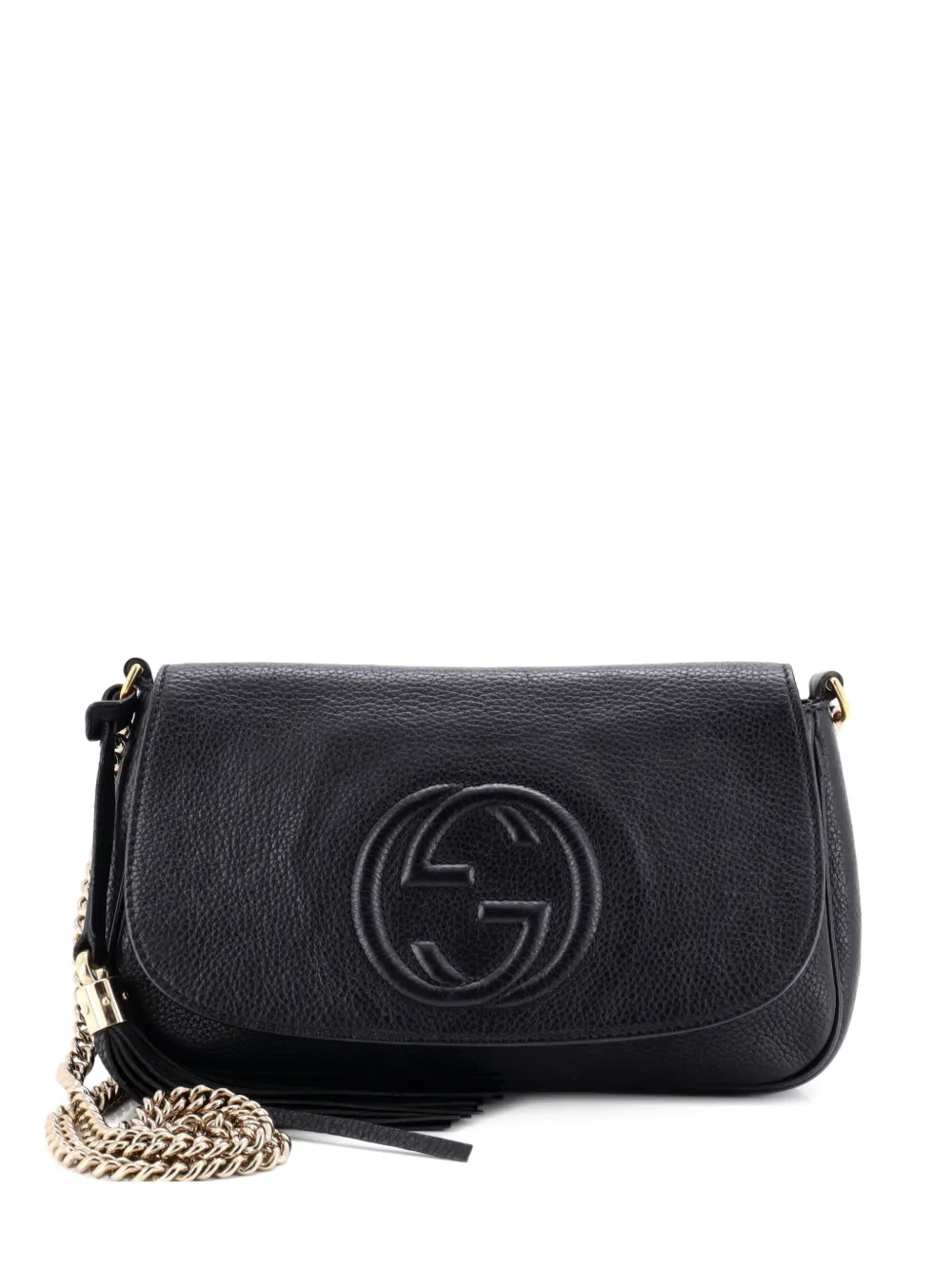 Gucci Pre-Owned Soho Chain Leather Medium crossbody bag - Nero