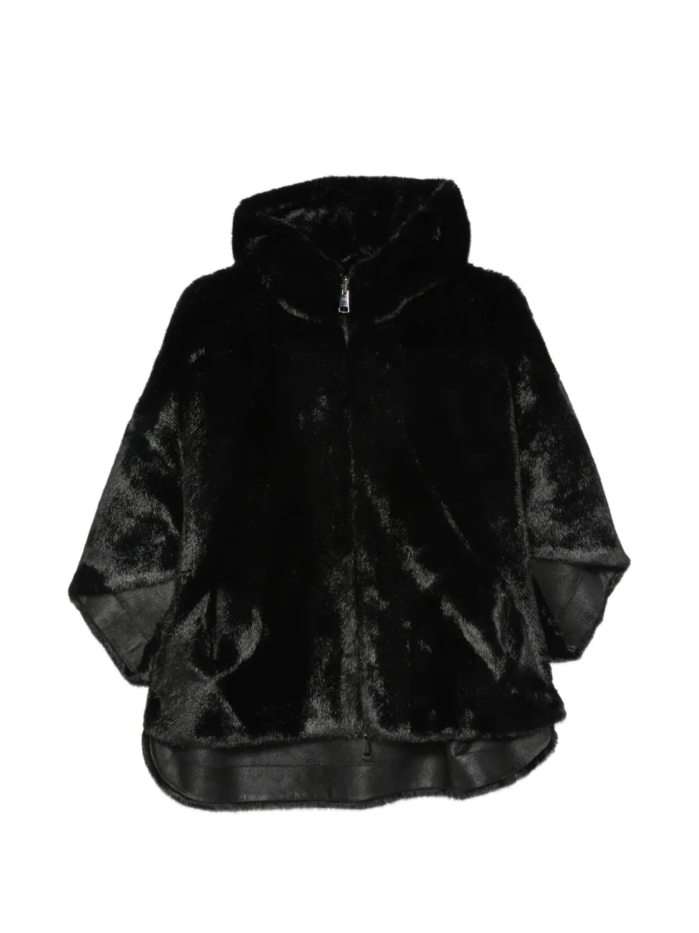 ZOE PARIS hooded reversible jacket - Schwarz