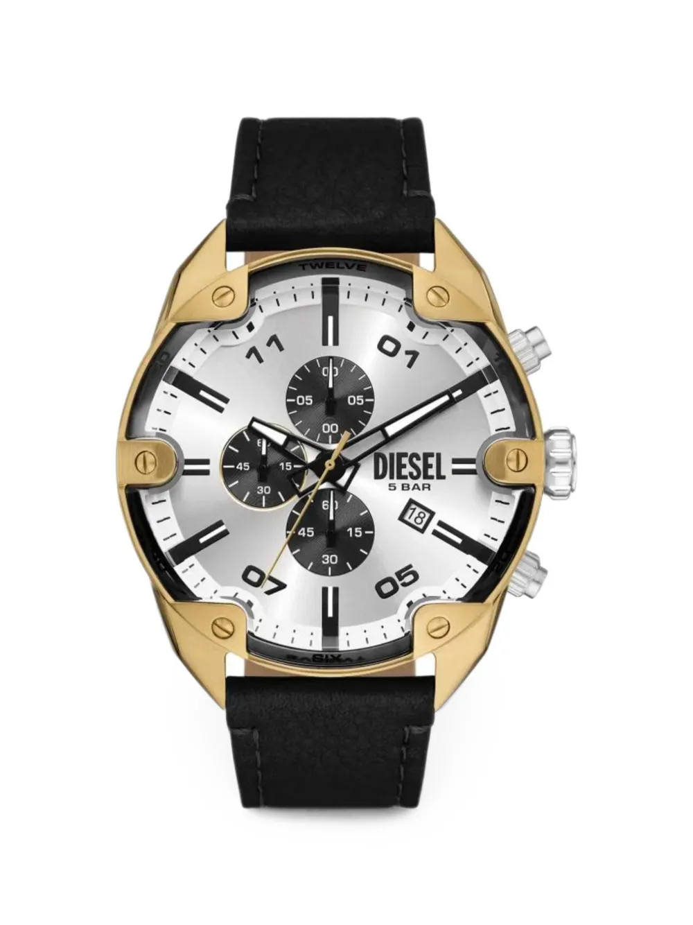 Diesel Spiked 49mm watch - Argento
