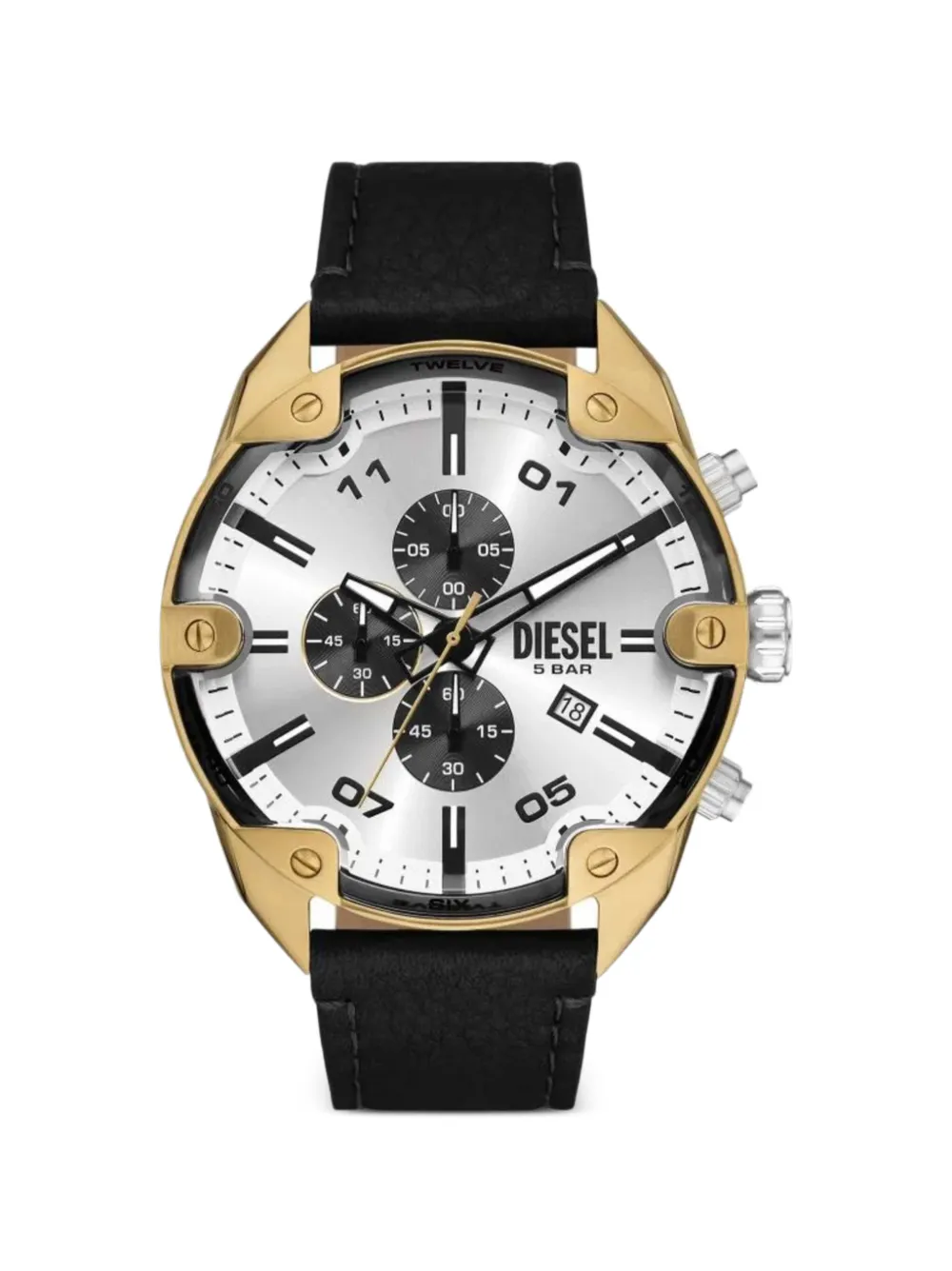 Diesel Spiked 49mm watch - Argento