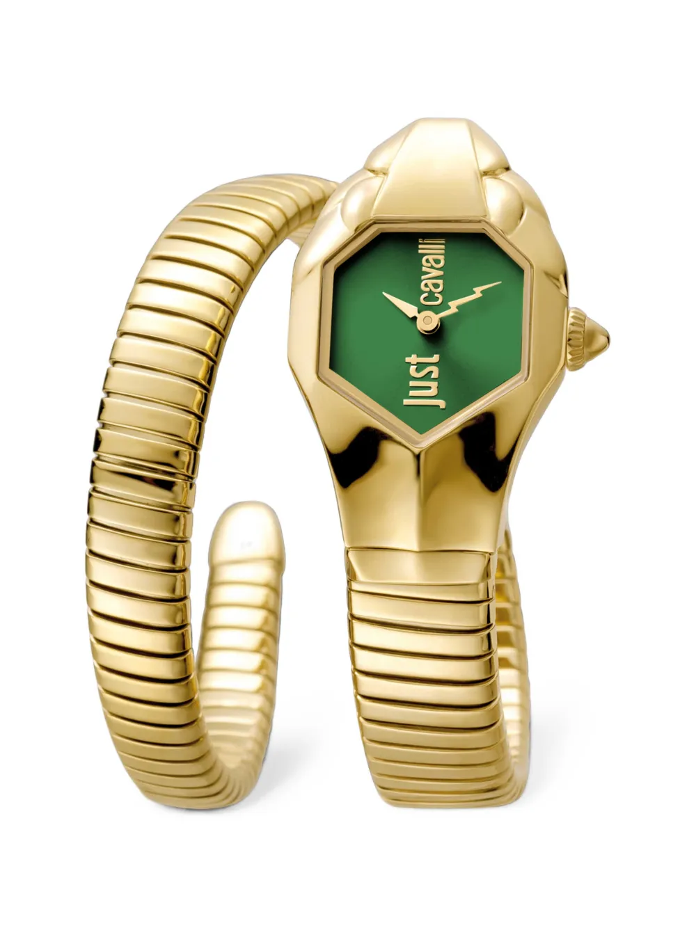 Just Cavalli Signature Snake Glam DNA 22mm watch - Verde