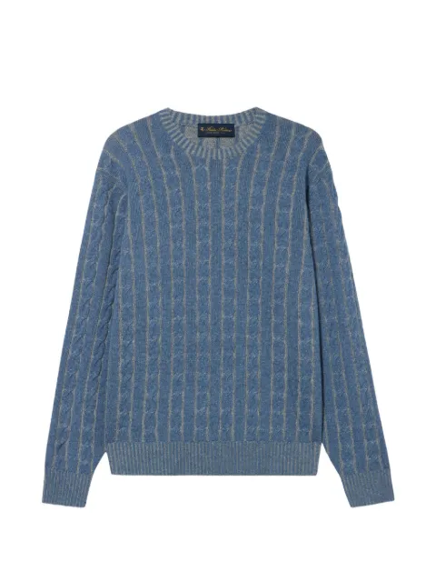 Brooks Brothers cable-knit crew-neck sweater