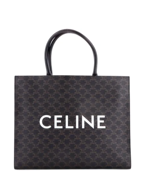 Celine Pre-Owned Horizontal Logo Cabas Triomphe Coated Canvas tote bag