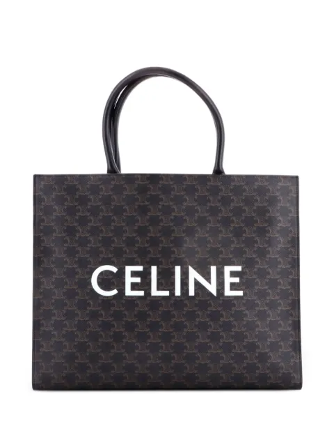 Celine Pre-Owned Horizontal Logo Cabas Triomphe Coated Canvas tote bag