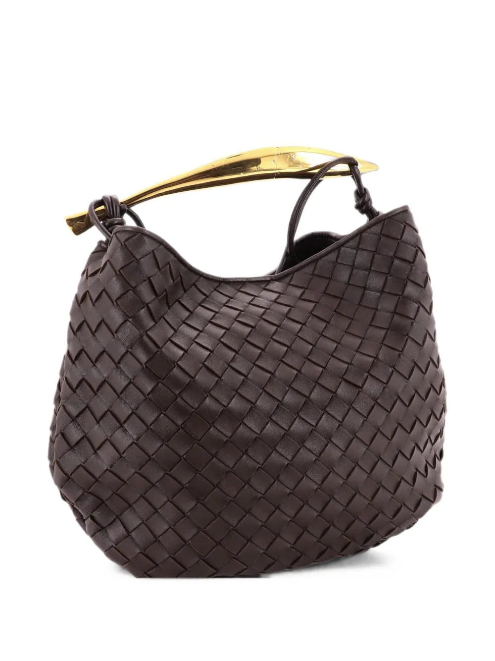 Bottega Veneta Pre-Owned Sardine Top Handle Bag Intrecciato Nappa Large shoulder bag - Braun