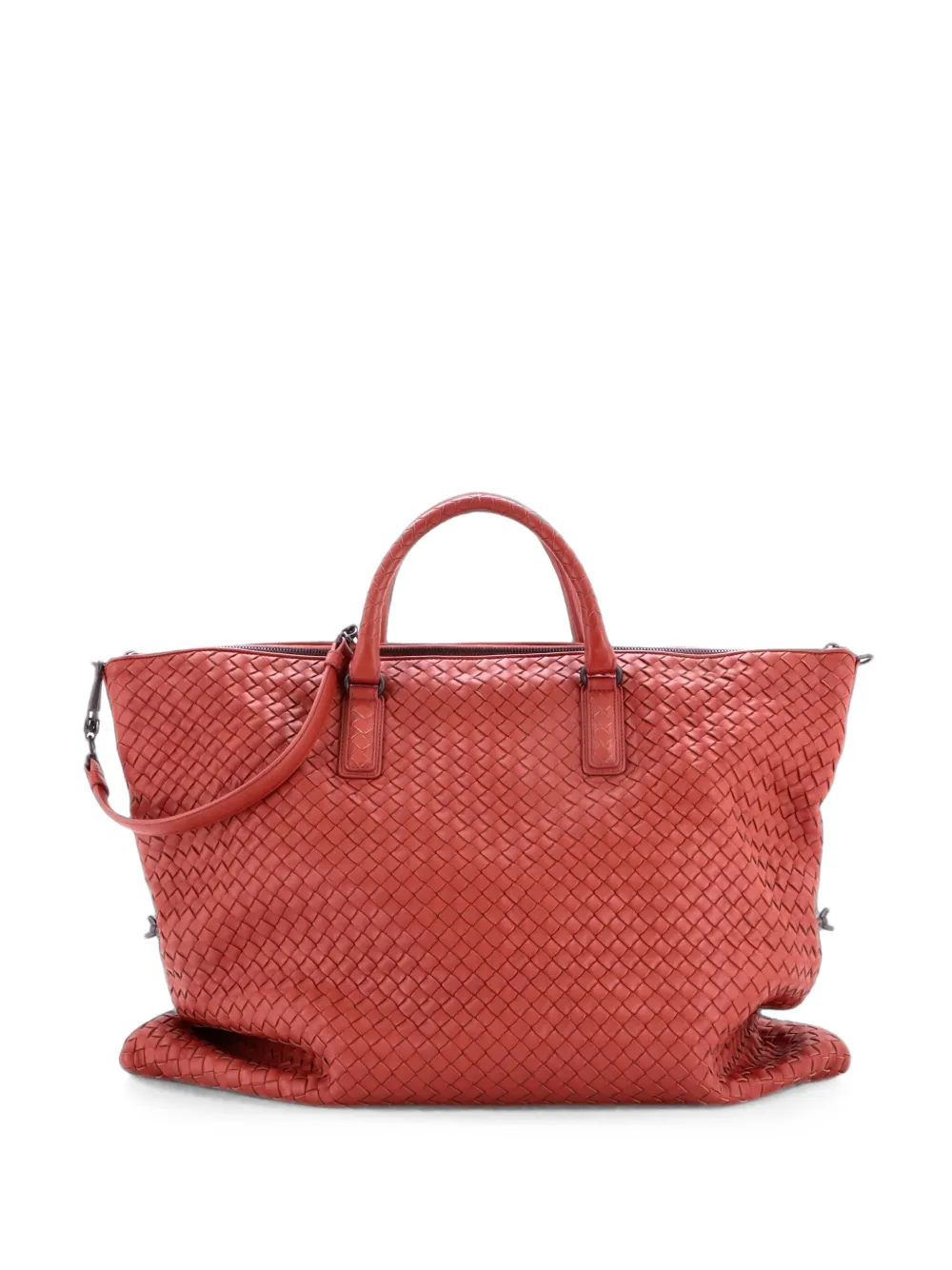 Bottega Veneta Pre-Owned Convertible Intrecciato Nappa Maxi satchel - Rosso