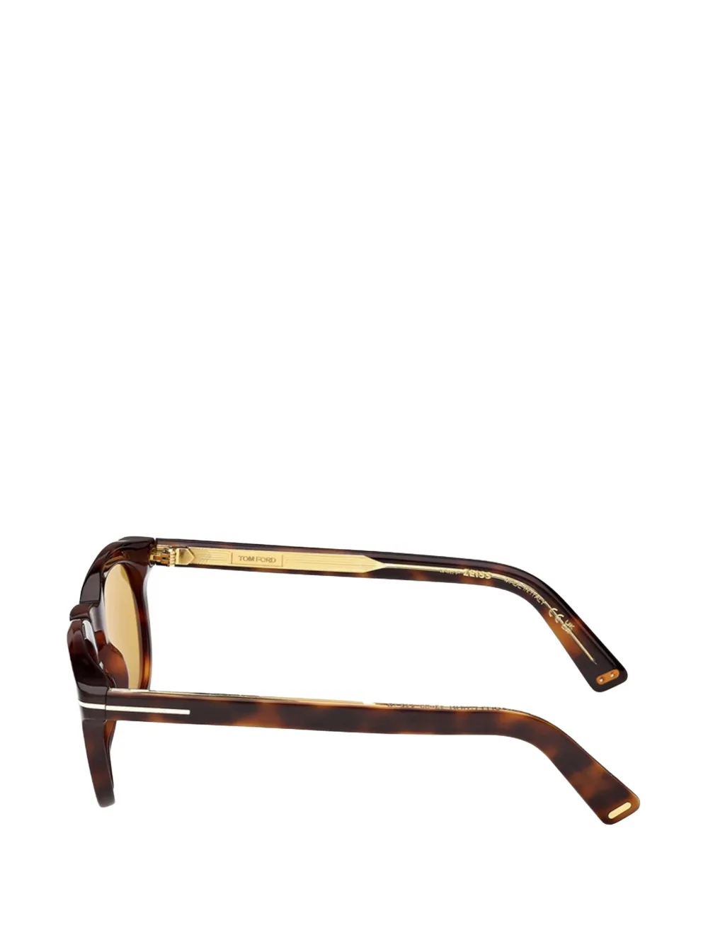 TOM FORD Eyewear Icon zonnebril met rond montuur Bruin