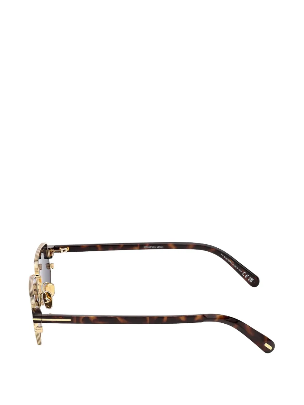 TOM FORD Eyewear Liam rectangle-frame sunglasses Zwart