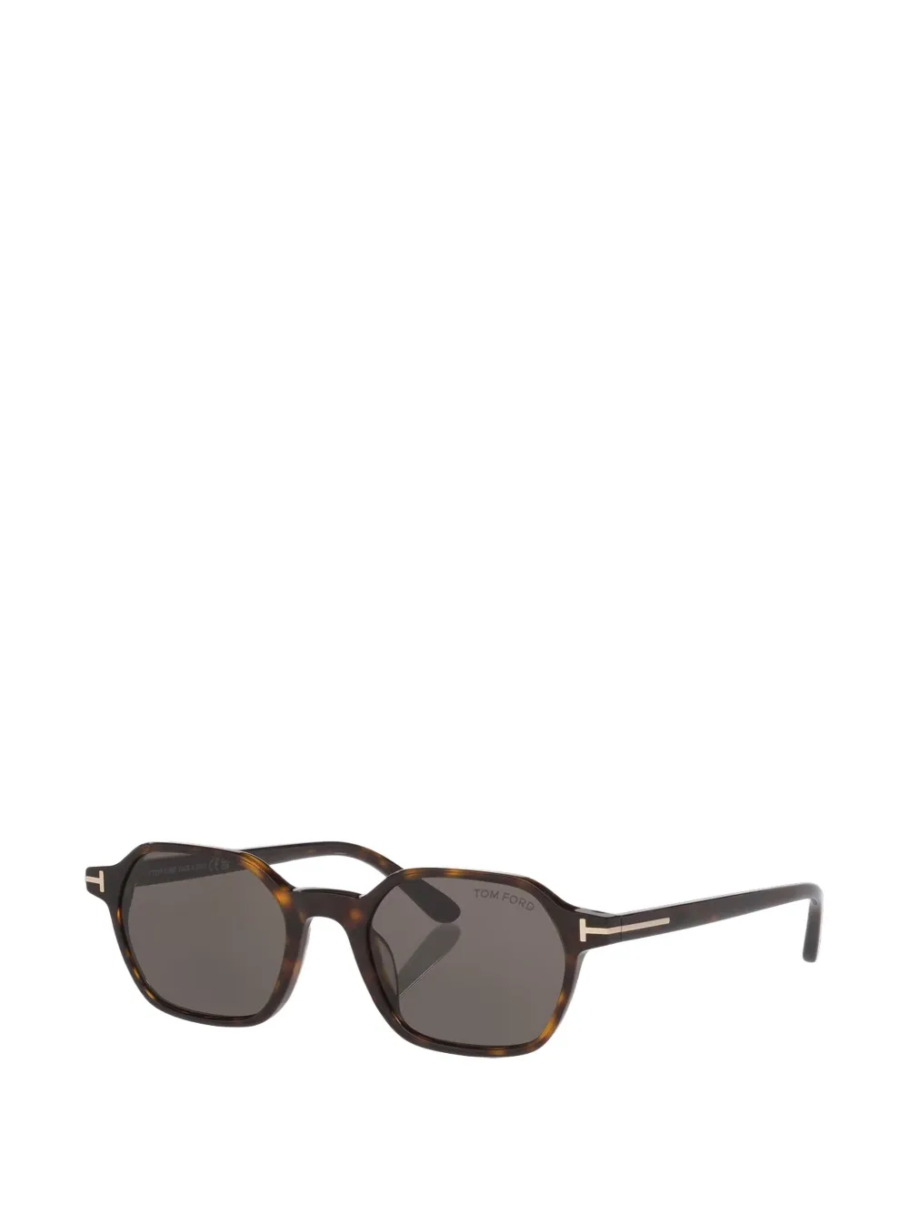 TOM FORD Eyewear Joey zonnebril met rechthoekig montuur Bruin