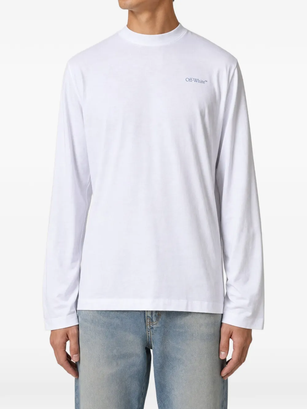 Off-White Arrows logo-print long-sleeve T-shirt - Weiß