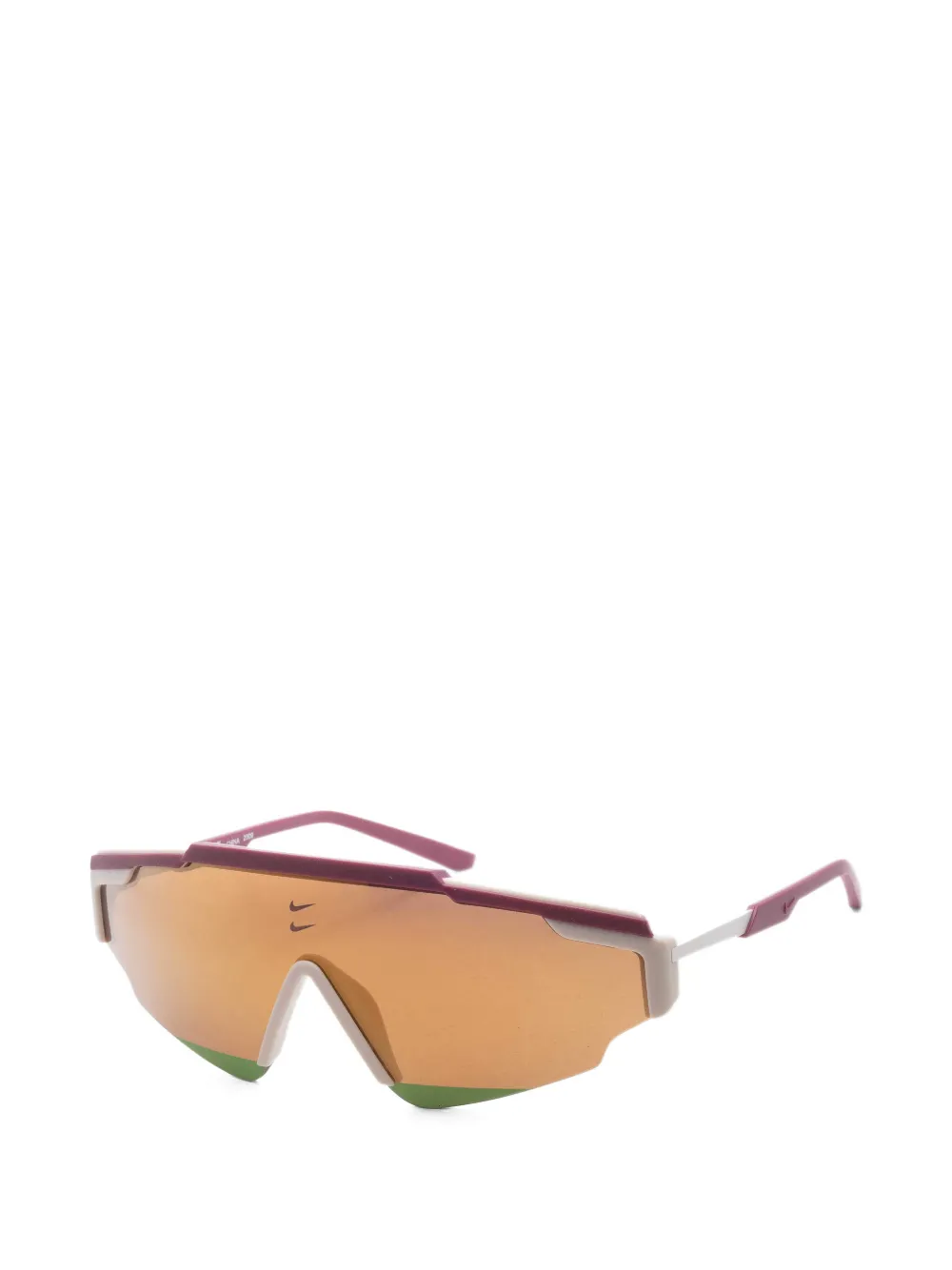 Nike Marquee Edge geometric-frame sunglasses - Nude