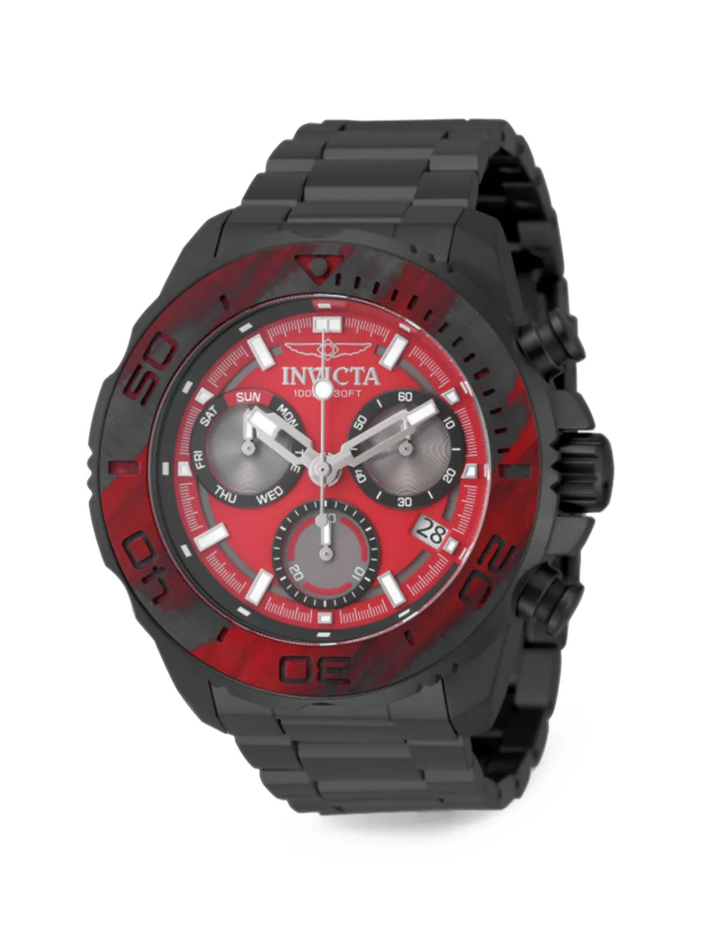 Invicta Carbon Hawk 48mm watch - Rosso