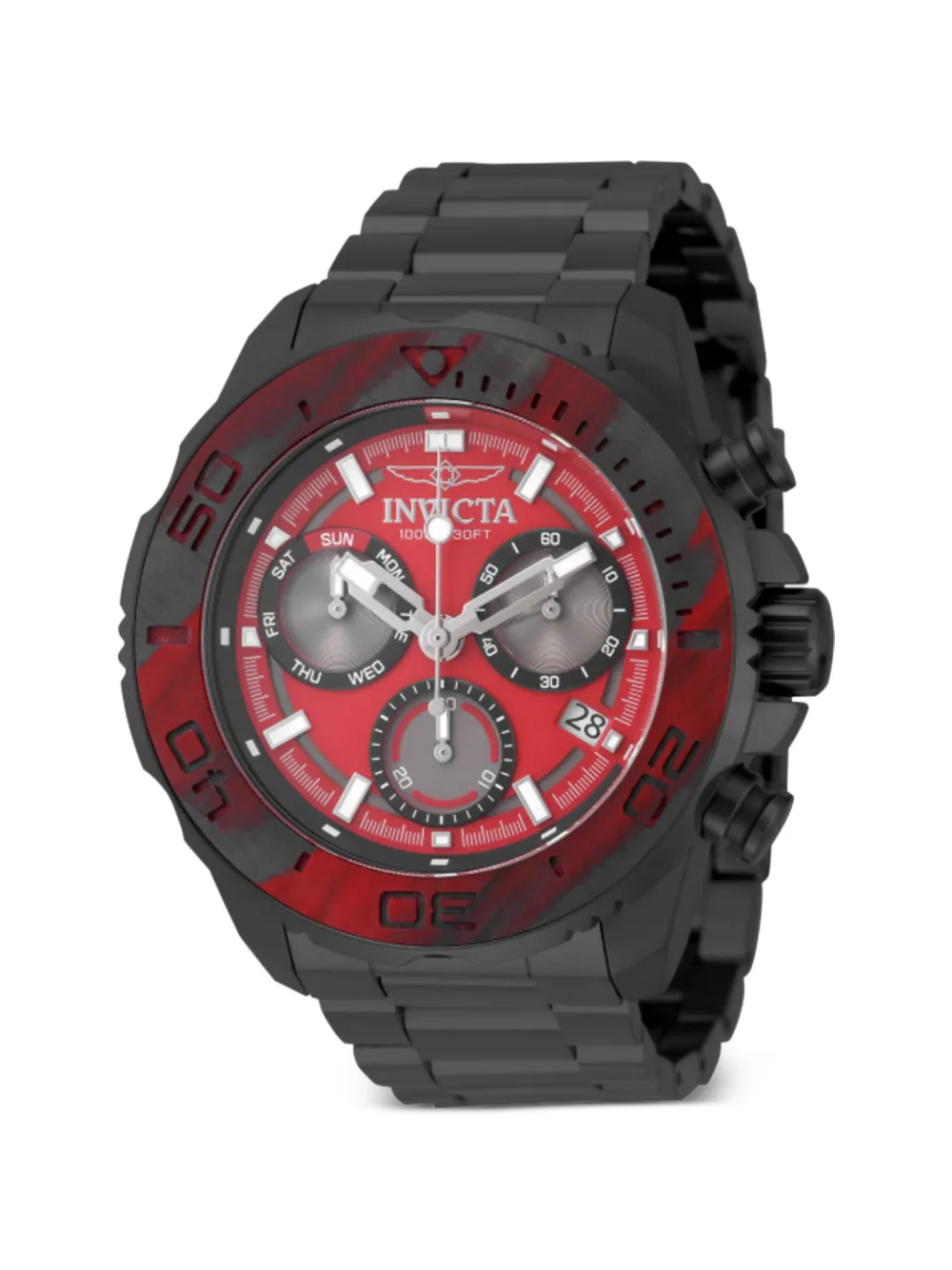 Invicta Carbon Hawk 48mm watch - Rosso