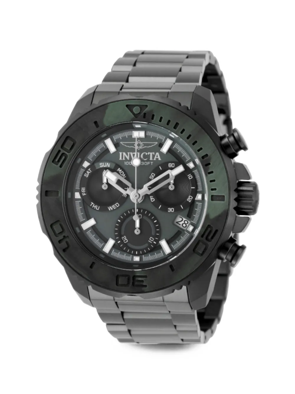 Invicta Carbon Hawk 48mm watch - Verde