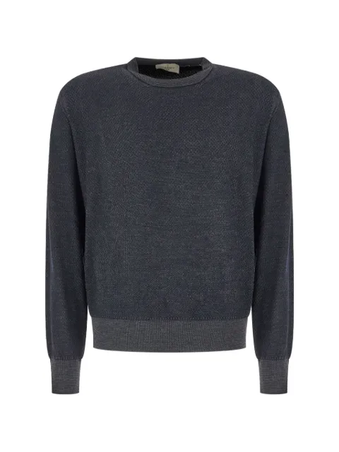 Piacenza Cashmere suéter de tejido fino con ribete de canalé
