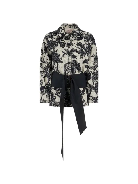 CO.GO sequin-embellished belted coat