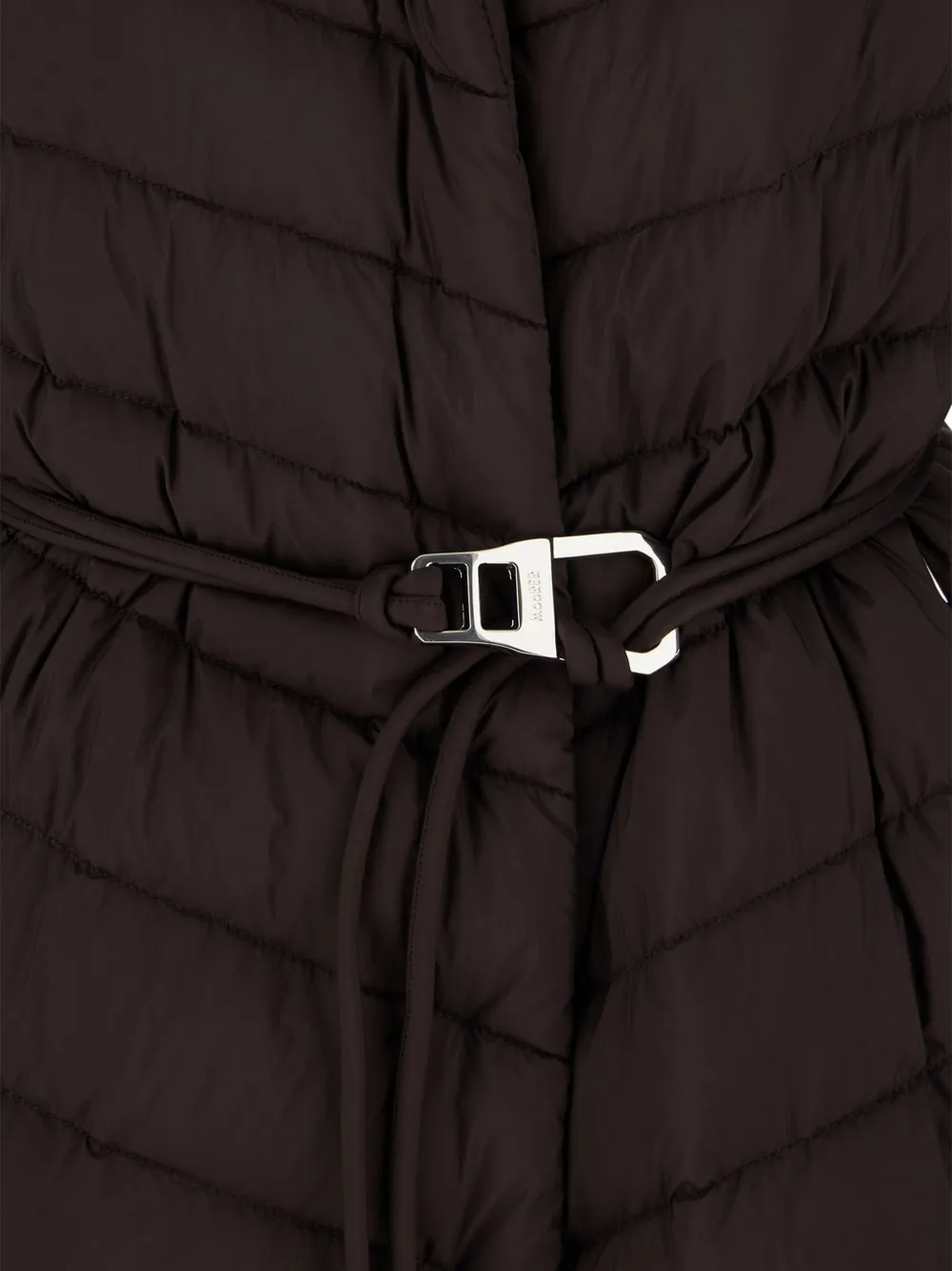 Moorer belted quilted coat Bruin