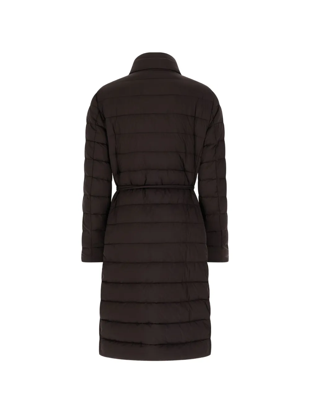 Moorer belted quilted coat Bruin