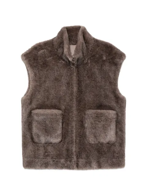 ZOE PARIS faux-fur reversible gilet