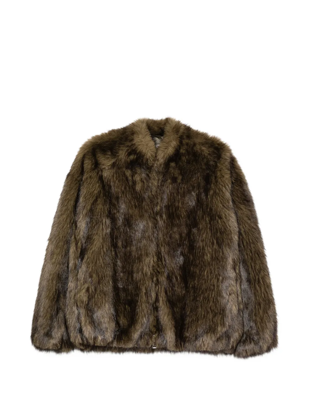 ZOE PARIS zip-fastening faux-fur jacket