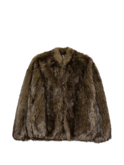 ZOE PARIS zip-fastening faux-fur jacket