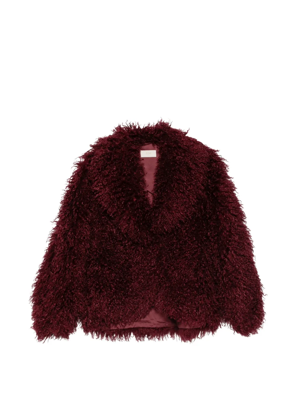 ZOE PARIS textured long-sleeve jacket - Rot