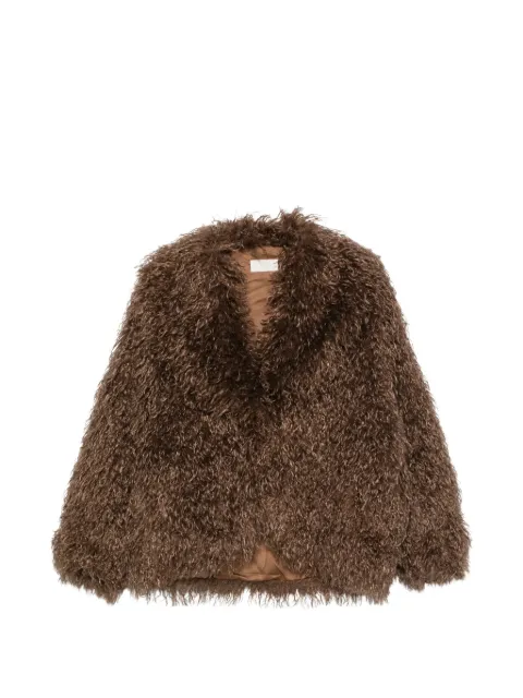 ZOE PARIS long-sleeve faux-fur jacket