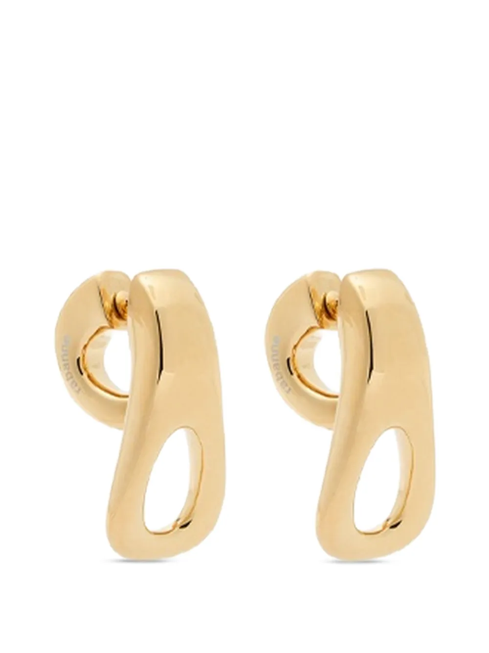 Rabanne Hängeohrringe mit Kreuz - Gold