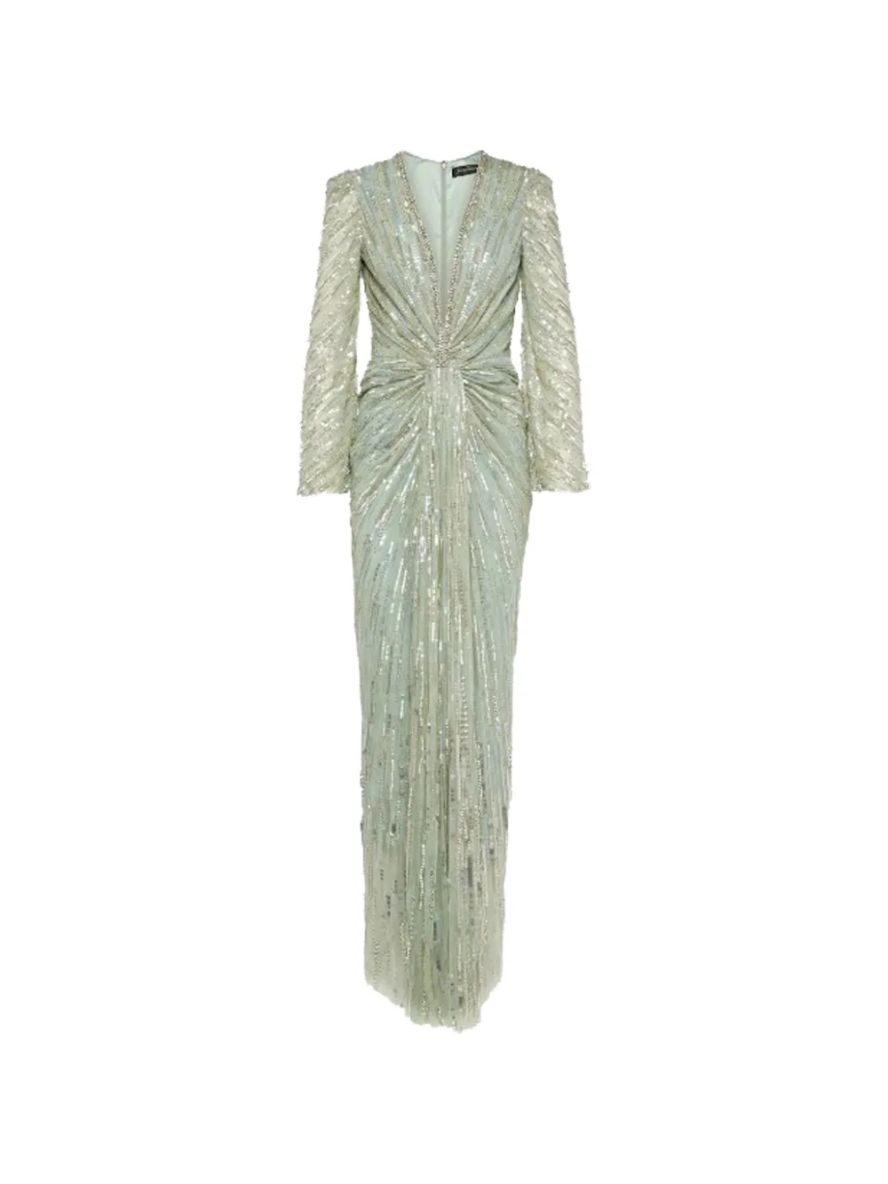 Jenny Packham Darcy sequin-embellished ruffled maxi dress - Vert Jenny Packham Darcy sequin-embellished ruffled maxi dress - Vert