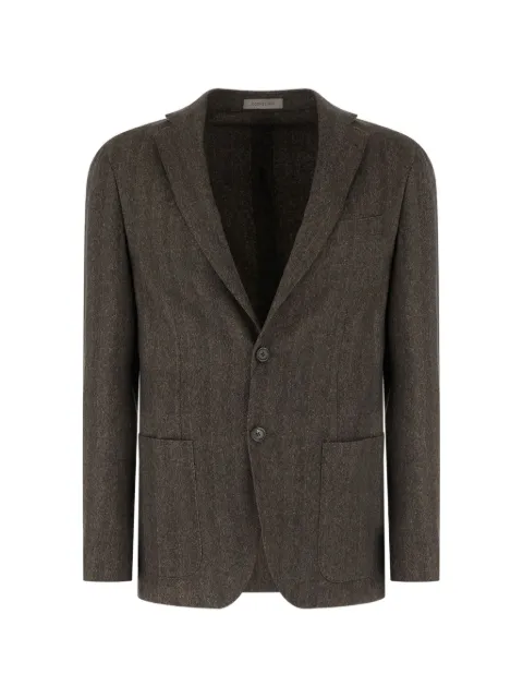 Corneliani herringbone-pattern single-breasted blazer