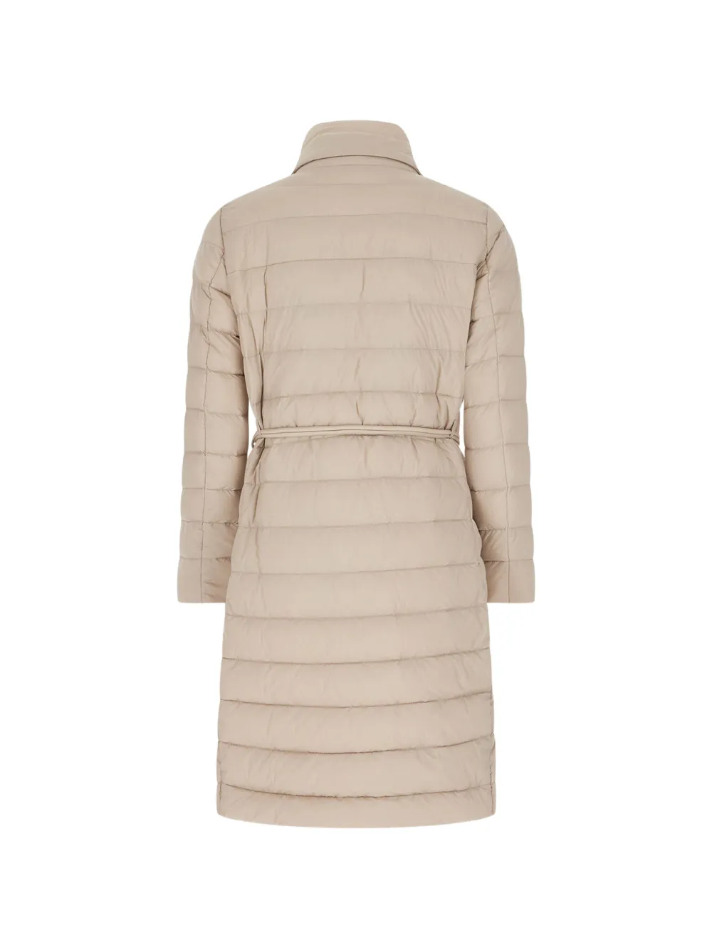 Moorer belted quilted coat Beige