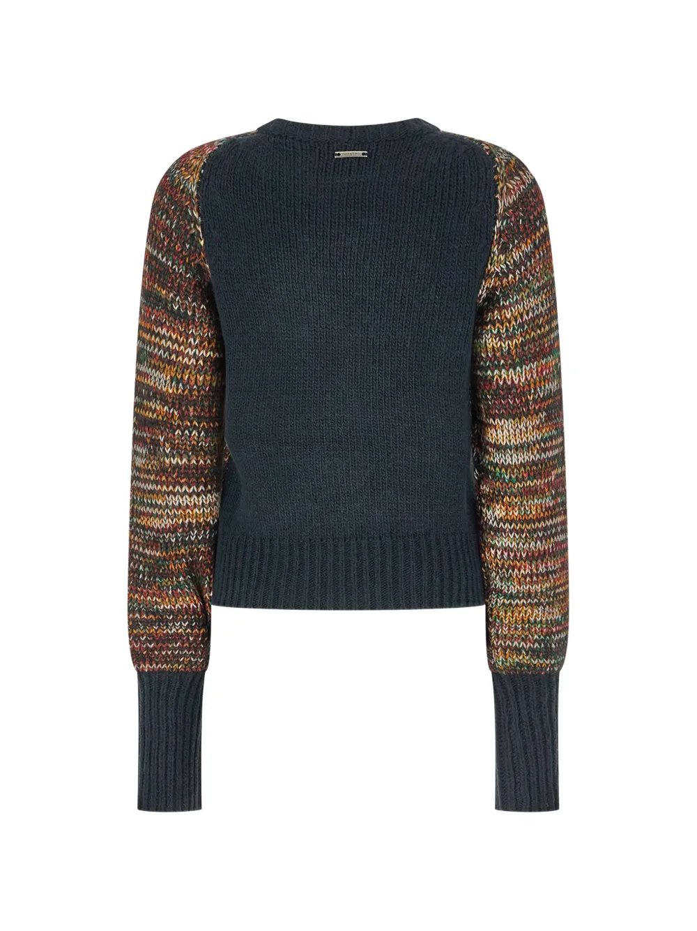Iceberg marled-knit crew-neck sweater Blauw