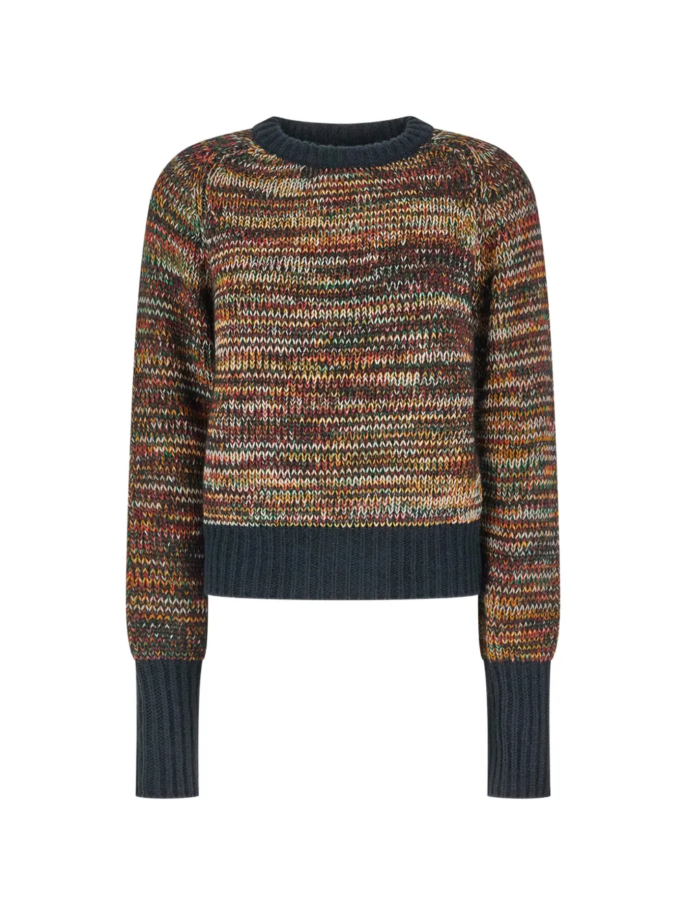 Iceberg marled-knit crew-neck sweater - Blu