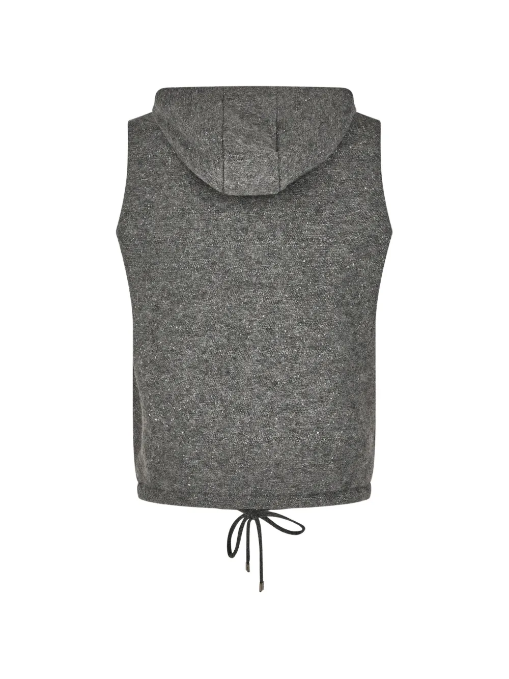 Fabiana Filippi sequin-embellished hooded gilet Grijs