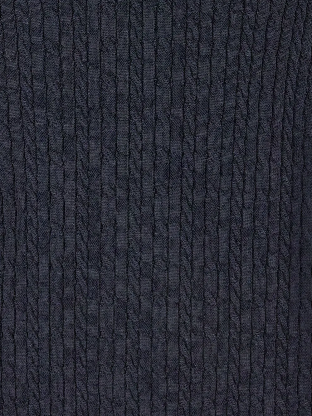 Piacenza Cashmere cable-knit polo sweater Blauw