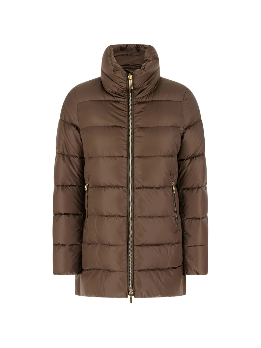 Moorer quilted high-neck jacket Bruin