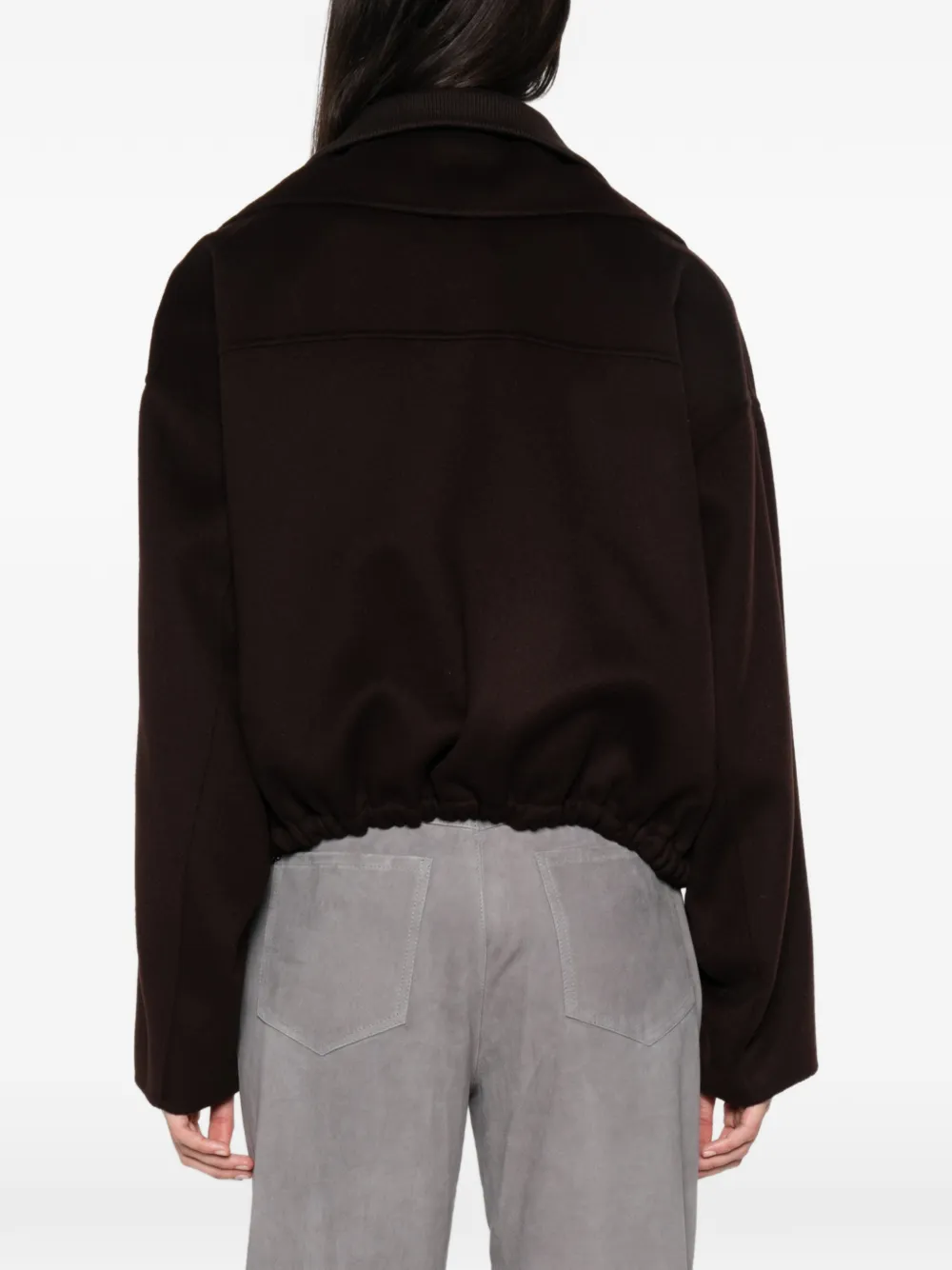 Sportmax SPXEmiro jack met trekkoord en ritssluiting Bruin