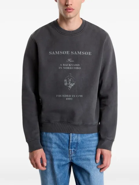 SAMSOE SAMSOE Samarcus logo-print sweatshirt
