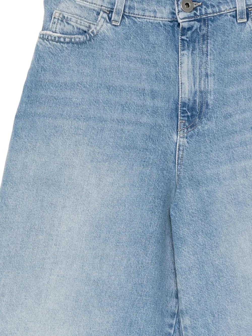 James Perse wide-leg Bermuda shorts Blauw