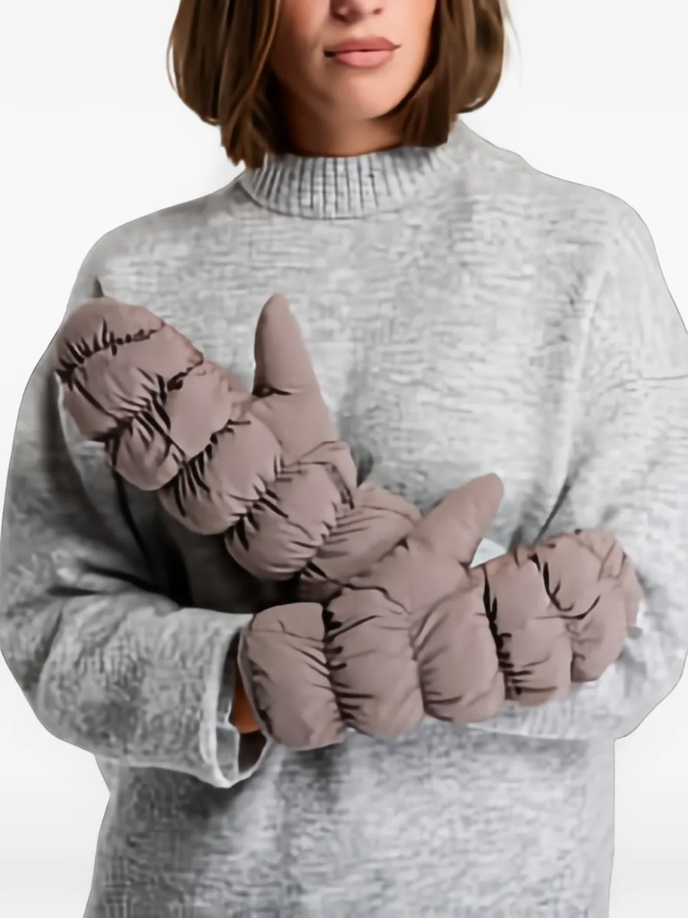 Columbia Csc Luxe™ Quilted Mittens In Brown