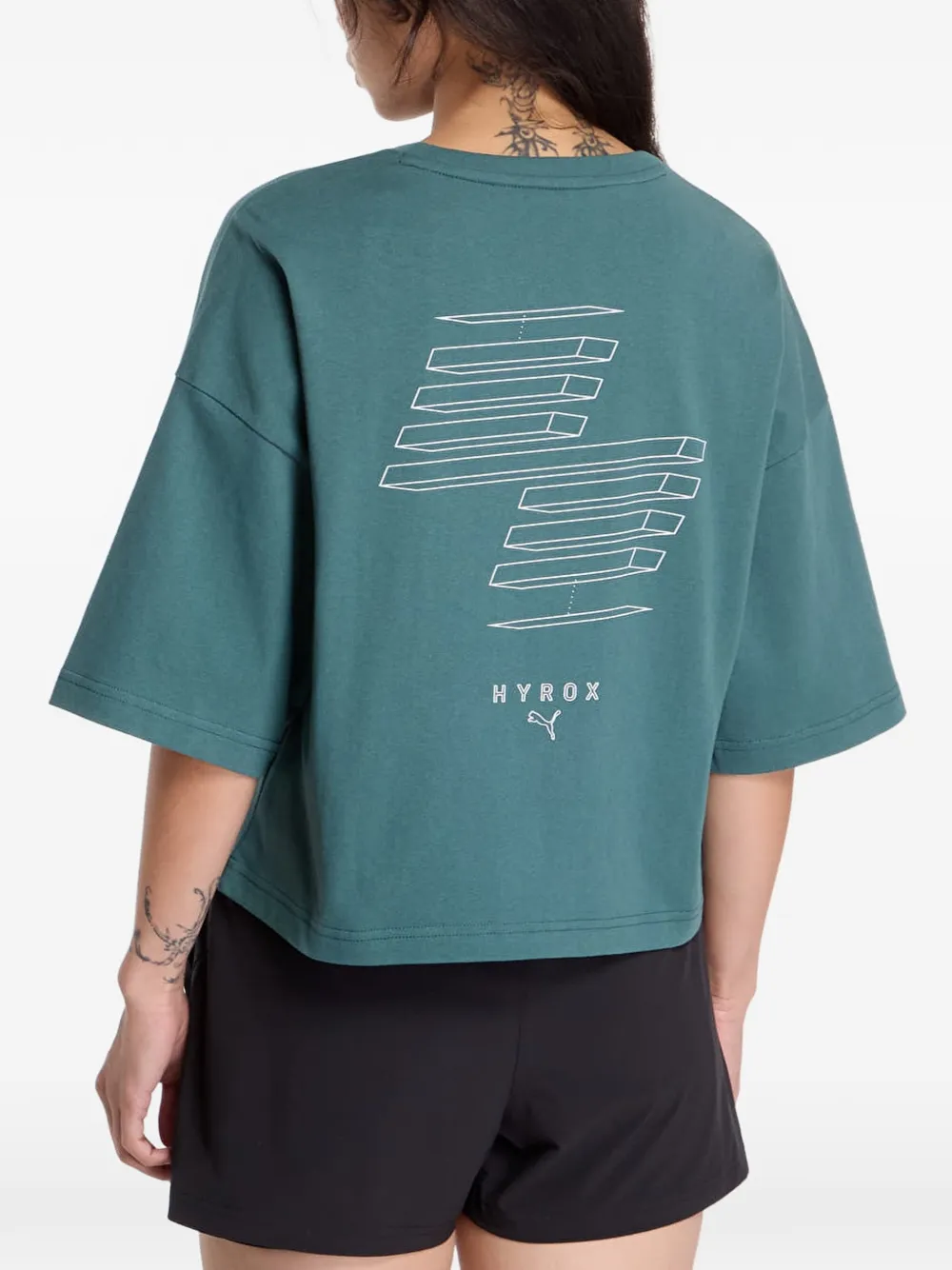 PUMA x Hyrox cropped T-shirt Groen