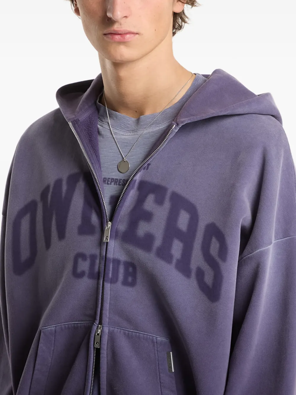 Represent Owners Club hoodie met rits Paars